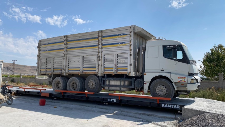 Tır Kantarı Sahası Gece Görünüm - Elite Kantar